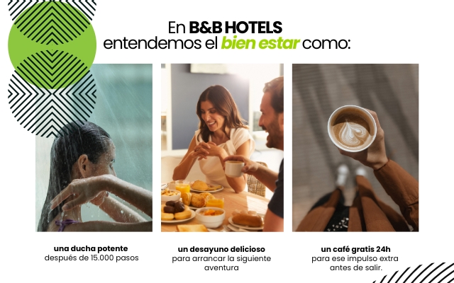 Una ducha potente, un desayuno delicioso, un café gratis 24h
