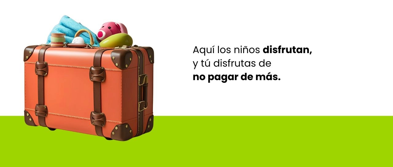 Aquí los niños disfrutan, y tú disfrutas de no pagar de más.